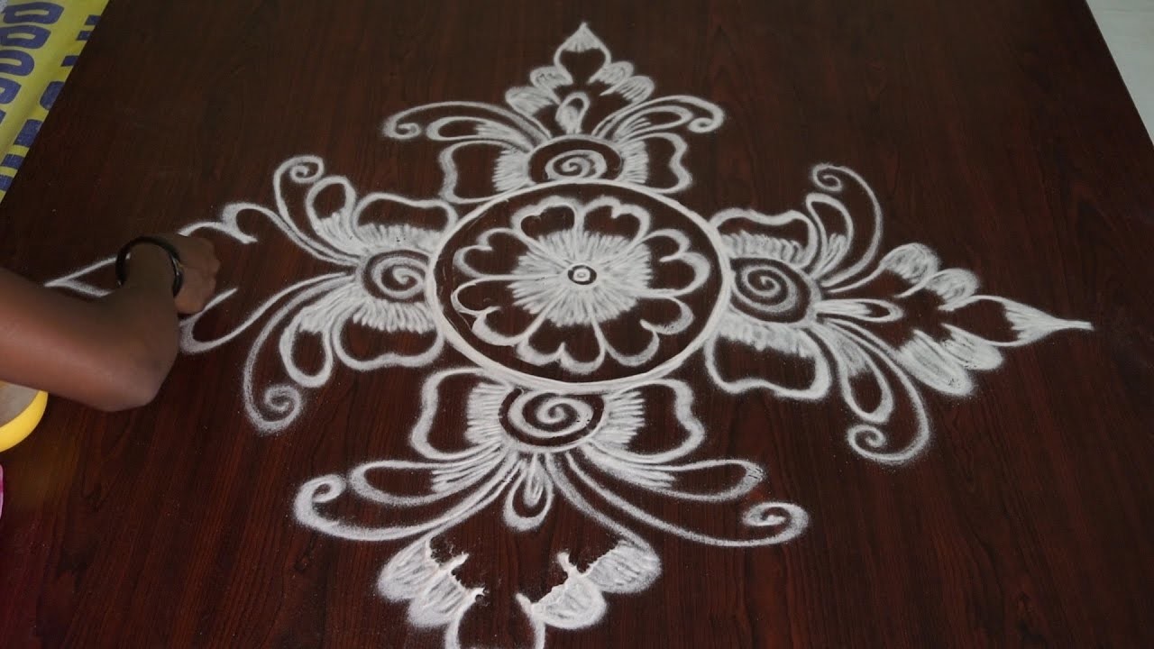 Modern muggulu || easy rangoli designs || simple kolam designs ...