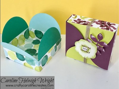 Oh So Eclectic Interlocking Circles Lid Gift Box - Video Tutorial with Stampin' Up Products