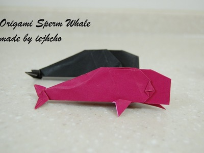 Origami Sperm Whale Video - Sea Life. 종이접기 향유 고래 접는 방법 동영상