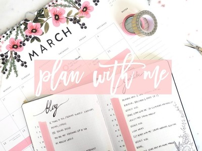 Plan With Me! March Bullet Journal & Calendar! | Becca Rose