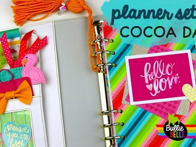 Planner Set-Up and Giveaway - Cocoa Daisy - June 2017 Kit - Tropical