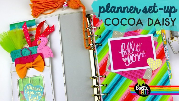 Planner Set-Up and Giveaway - Cocoa Daisy - June 2017 Kit - Tropical
