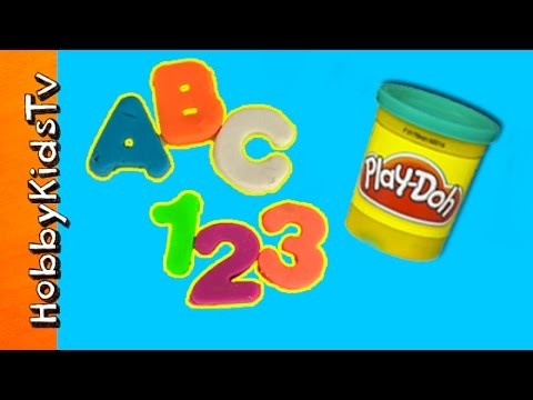 Play-Doh ABC 123! Letters + Numbers Arts N Crafts Fun HobbyKidsTV