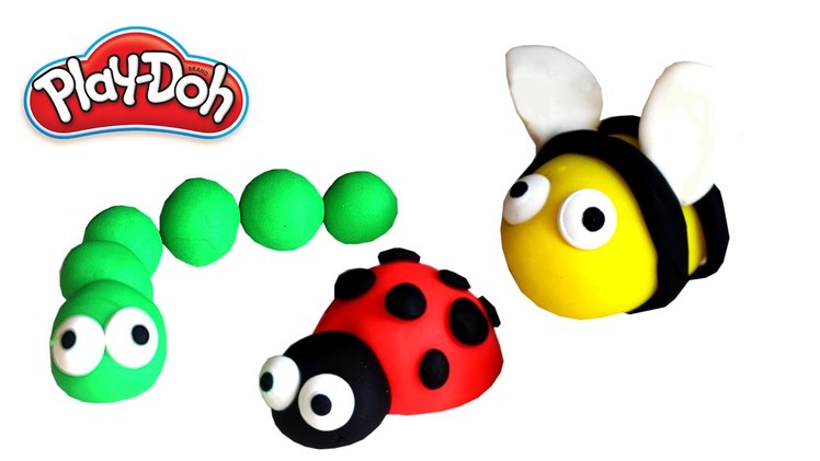 Play Doh - How to make funny insects with modeling clay | Creative for Kids