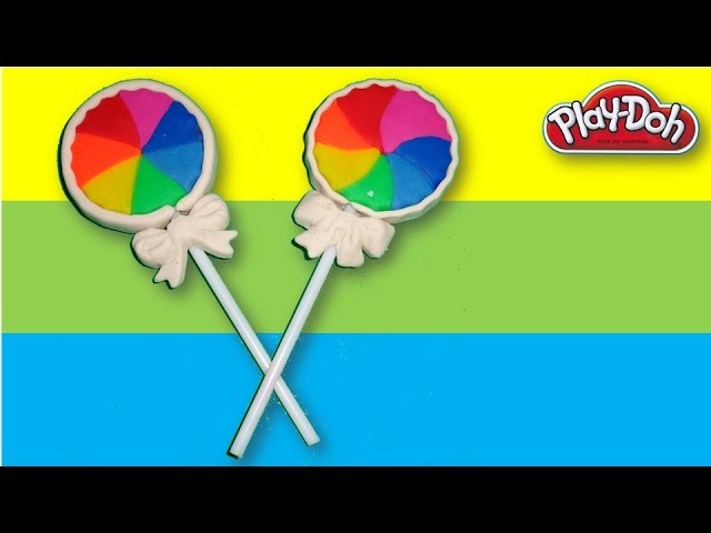 Play-Doh Rainbow Lollipops