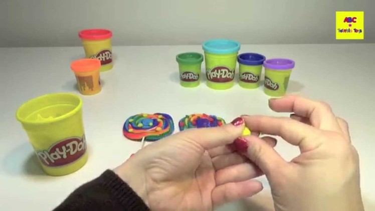 Play Doh Rainbow lollipops 플레이 도우 롤리 팝  пластилин  радуга леденец cầu vồng kẹo by ABC Twinkle Toys