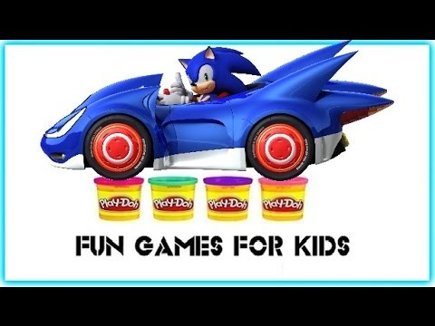 Play Doh Surprise Eggs : Sonic - Kinder Surprise