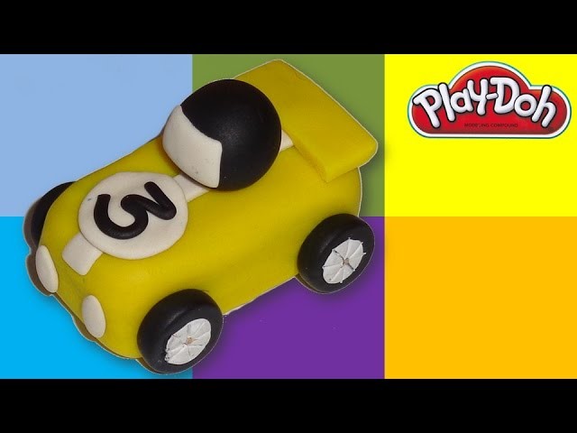 Play-Doh Yellow Racer Car