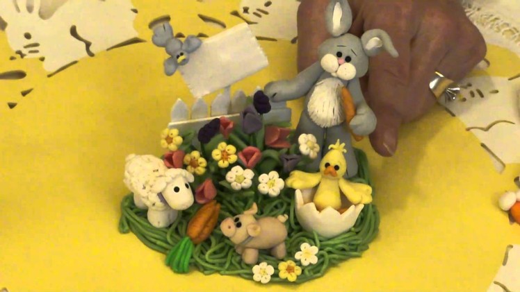 Polymer Clay Feature - Easter Garden