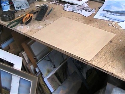 Preparing hardboard for painting. Tutorial