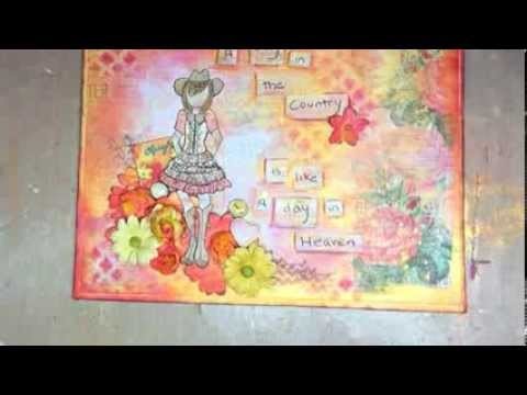 Prima Marketing with Jennifer Snyder - Color Bloom Mists and Cowgirl Doll Stamps