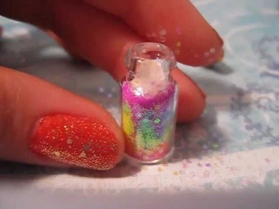 Ϟ Rainbow Glitter Bottle Charm ϟ