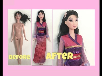 RESCUED DOLL MAKEOVER - Disney MULAN custom doll