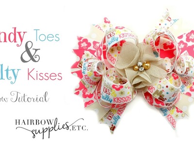 Sandy Toes and Salty Kisses Hair Bow Tutorial - Hairbow Supplies, Etc.