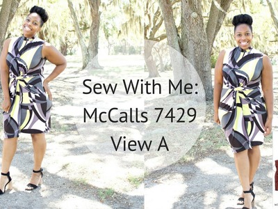 Sew With Me: McCalls 7429 Twisted Knot Dress