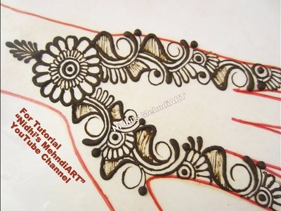 Simple Arabic Henna Mehndi Designs for Hand- DIY and Trendy Henna Tattoo