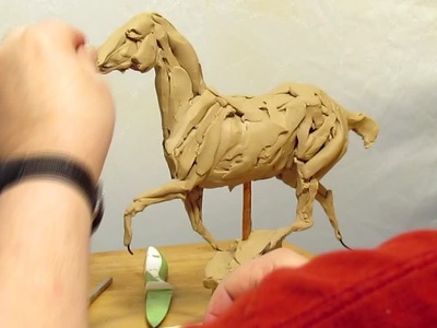 Sketch of a Horse Running in Clay Today