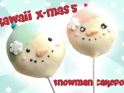 Snowman Cakepops! - Kawaii x-mas 5