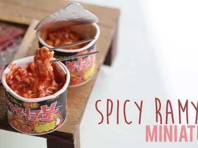 Spicy Cup Ramen - BULDAK BOKKEUM MYUN - Ramyun Clay Miniature