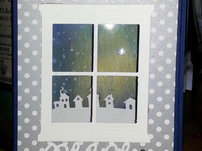 Stampin' Up! Christmas Window shadow box card