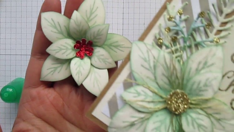 Stampin' Up Poinsettia flower tutorial