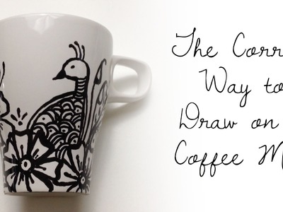 The CORRECT WAY to Draw on a Coffee Cup