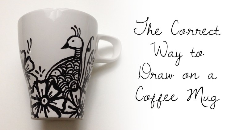 The CORRECT WAY to Draw on a Coffee Cup
