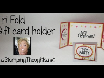 Tri Fold gift card holder