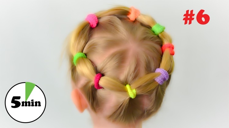 Very lovely and practical hairstyle for little girl. Quick and easy hairstyle #6