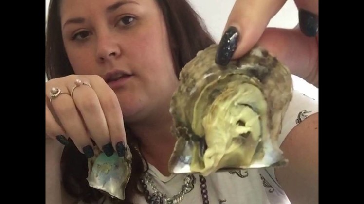 Watch a real Pearl come straight out of the oyster!