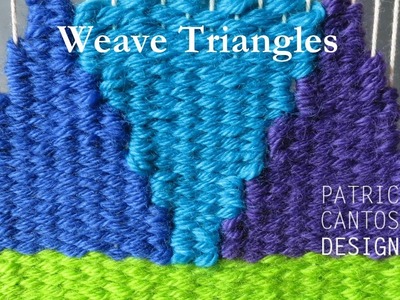 Weaving triangles - Weaving lessons for beginners