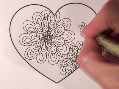 Zentangle Valentine's Heart series #2 - Mumsy & Knightsbridge