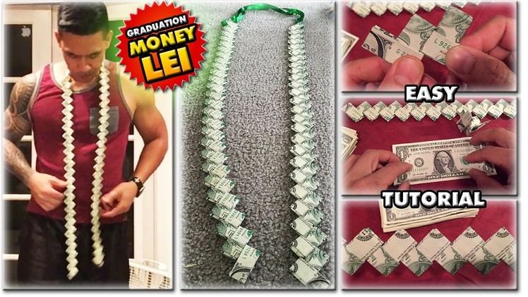 2017 HOW TO MAKE A MONEY LEI | NEW FLAT CHAIN STYLE | TUTORIAL | GRADUATION CORD | 1080p60