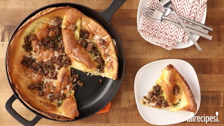 Breakfast Recipes - How to Make Herb Sausage Cheese Dutch Baby