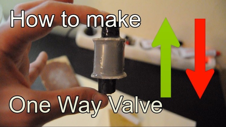 DIY | How to Make Check Valve using a PVC Pipe (One Way Valve)