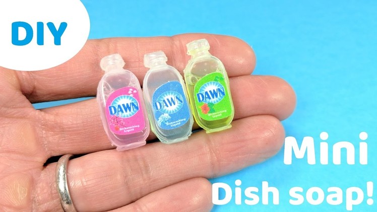 DIY Miniature Working Dawn Dish Soap - How to Make