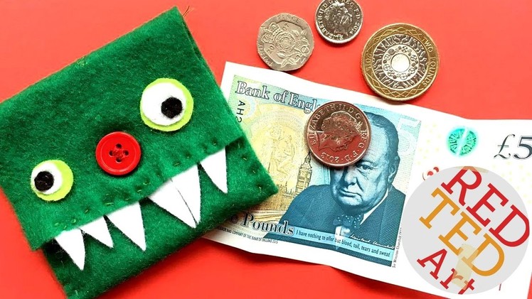 Easy Monster Purse DIY - How to Sew a Felt Purse - Easy Sewing Projects