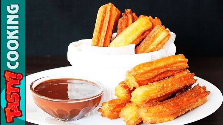 Eggless CHURROS Recipe ???? HOW TO MAKE CHURROS ???? Tasty Cooking