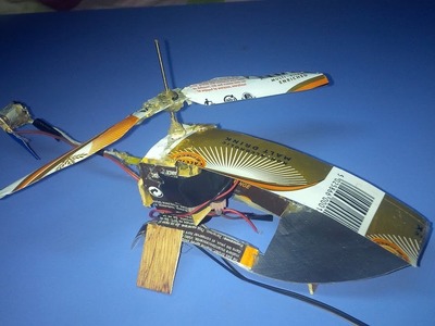 Finally, How to Make a Helicopter that Flies at Home with Aluminium Can