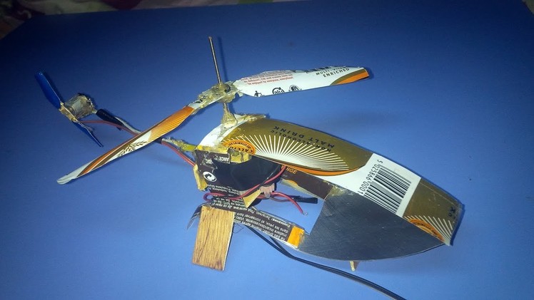 Finally, How to Make a Helicopter that Flies at Home with Aluminium Can