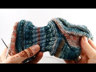 How to Knit on 9 inch Circular #4 Heel & Foot