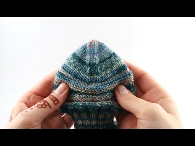 How to Knit on 9 inch Circular #5 Toes