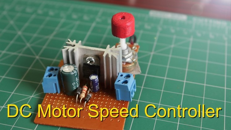 How to Make a DC Motor Speed Controller || Lm317 Variable Voltage Regulator
