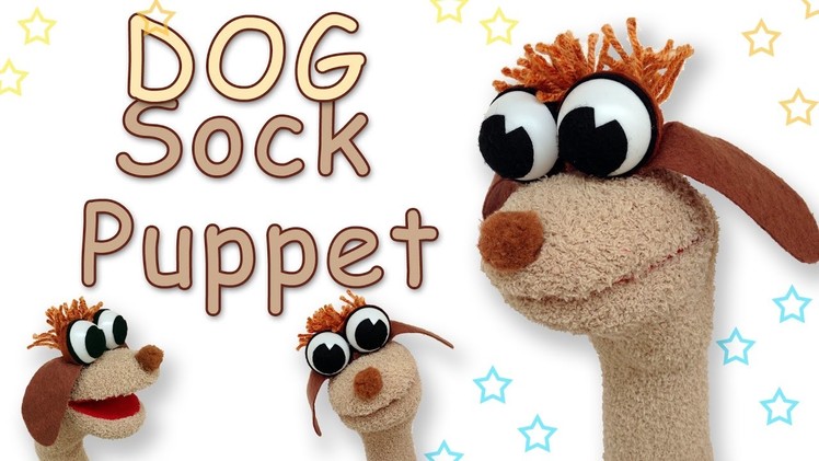 How to make a Dog Sock Puppet - Ana | DIY Crafts