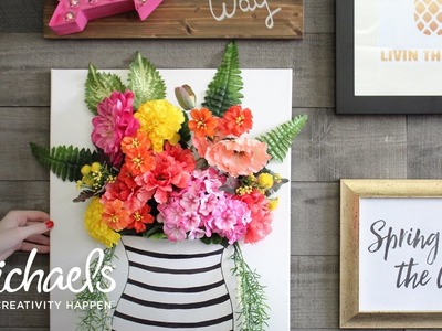 How to Make a Floral Canvas | Michaels