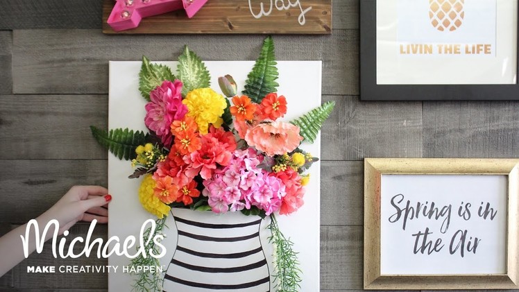 How to Make a Floral Canvas | Michaels