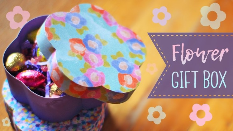 How To Make A Flower Shaped Gift Box ????   Mother's Day
