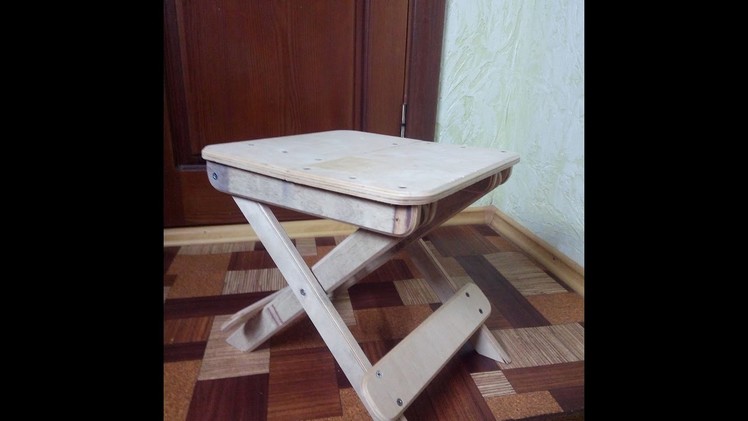 How to make a folding stool from plywood