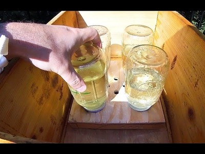 How To Make a "Four Jar" Bee Feeder
