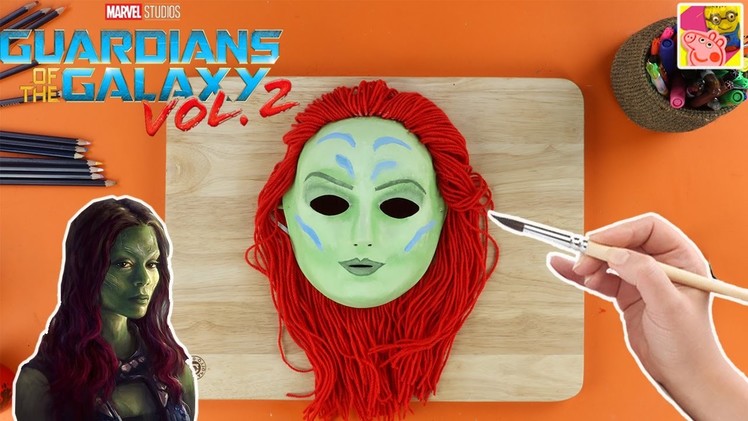 How To Make A Gamora Mask From Guardians Of The Galaxy ???? Paper mache crafts ???? Crafty Kids